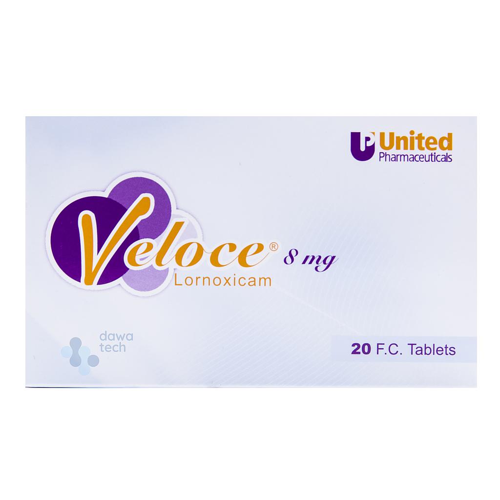 VELOCE 8 MG 20 TAB