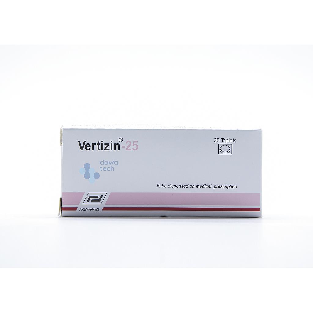 Vertizin- 25 Mg, 30 Tabs (Pack)