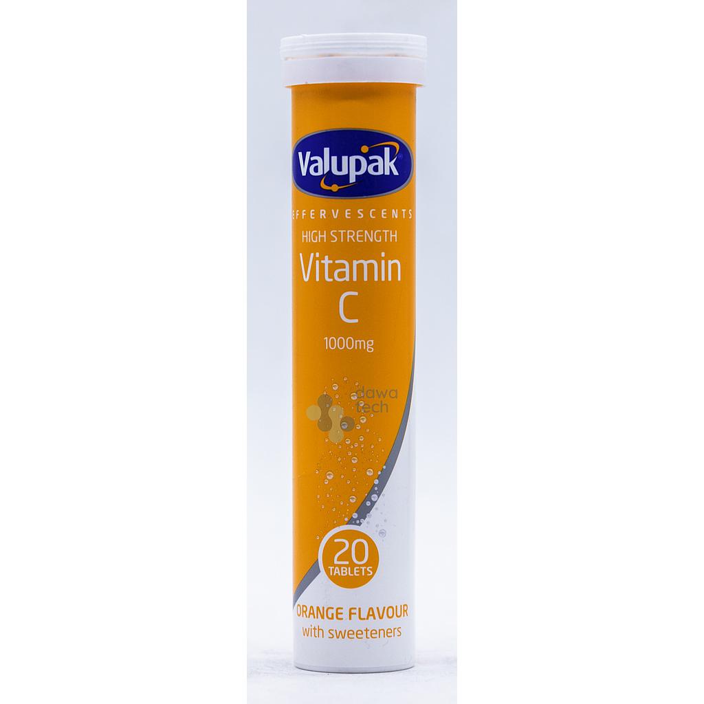 Valupak Vit C 1000mg Effervescent 20'S